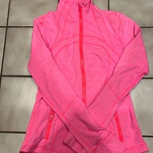 Lululemon Zip Up XS heathered pink